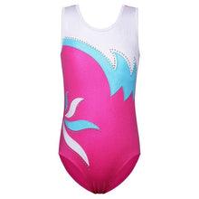 Load image into Gallery viewer, BAOHULU Teens Sparkly Sleeveless Leotard for Girls Child Gymnastics Costume Jumpsuit with Cartoon Pattern Kids Dance Wear