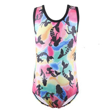 Load image into Gallery viewer, BAOHULU Teens Sparkly Sleeveless Leotard for Girls Child Gymnastics Costume Jumpsuit with Cartoon Pattern Kids Dance Wear