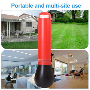 1.45 / 1.55 / 1.6M Inflatable Boxing Punching Bag Stress Punch Tower Speed Bag MMA Target Bag For Children Adult Tumbler Sandbag