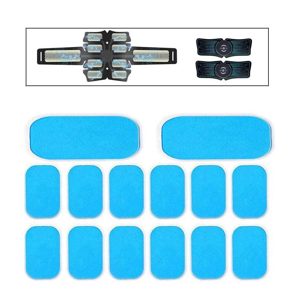 14Pcs Gel Pads for EMS Abdominal ABS Trainer Muscle Stimulator Exerciser Replacement Massager Gel Patch Fitness accessories