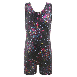 BAOHULU 3-15 Years Kids Girls Gymnastic Suits Child Sleeveless Sparkly Ballet Dance Leotards Teens Gymnastics leotard for Girl