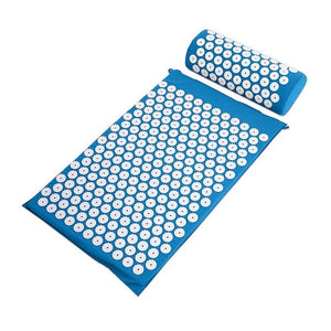 Massage Mat Set with Pillow Acupressure Relieve Stress Back and Neck Pain Relief Relax Body Relaxation Yoga Mat with Pillow