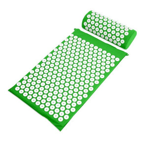 Massage Mat Set with Pillow Acupressure Relieve Stress Back and Neck Pain Relief Relax Body Relaxation Yoga Mat with Pillow